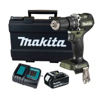 Makita DHP487FX3O 18v LXT Combi Drill Olive Green+ 1 x 3.0Ah & Charger With Case